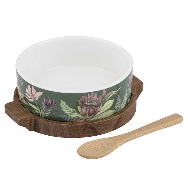 Ladelle Leura Bowl Spoon & Round Board 3 Piece - Asstorted image number 1