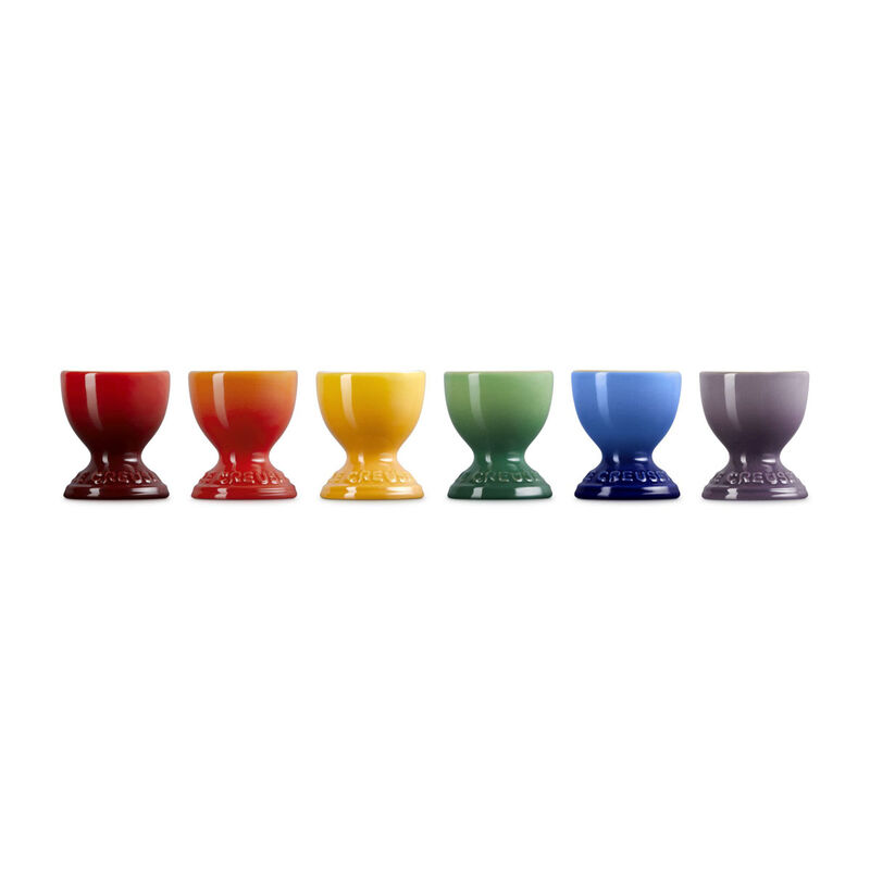 Le Creuset Stoneware Rainbow Set of 6 Egg Cups image number 1