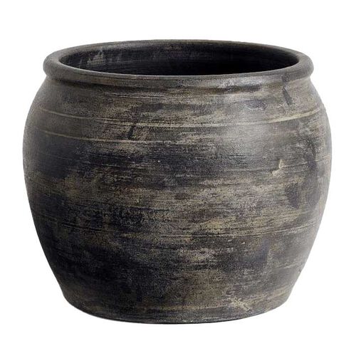 Pottery Barn Tuscany Planter Collection 24cmD Medium Black