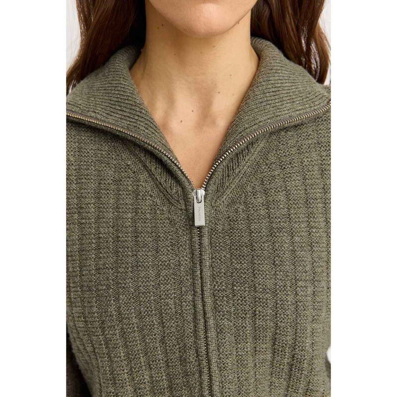 Toorallie Grid Knit Zip Through Jacket image number 10