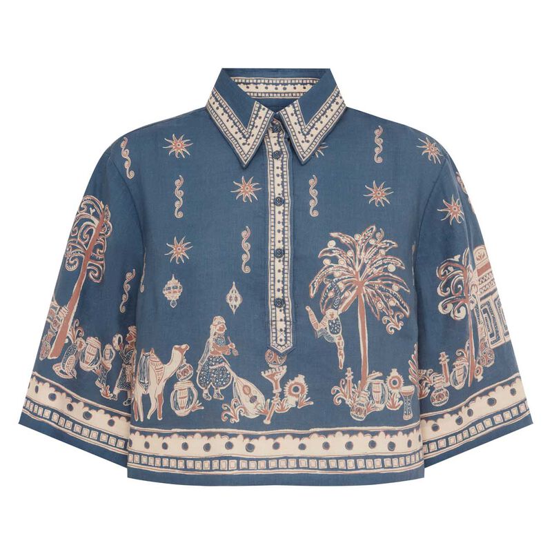 ALÉMAIS Acacia Cropped Shirt image number 2