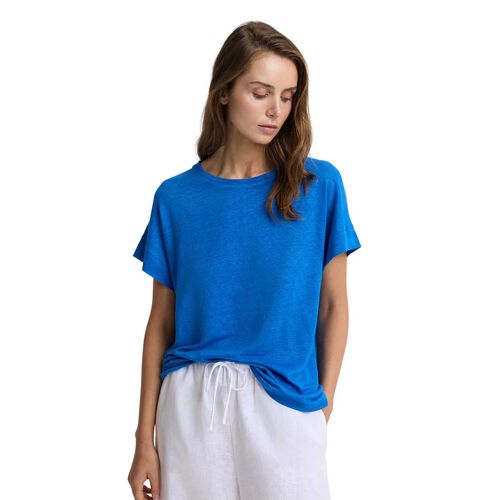 Sportscraft Tonia Crew Neck Linen Tee