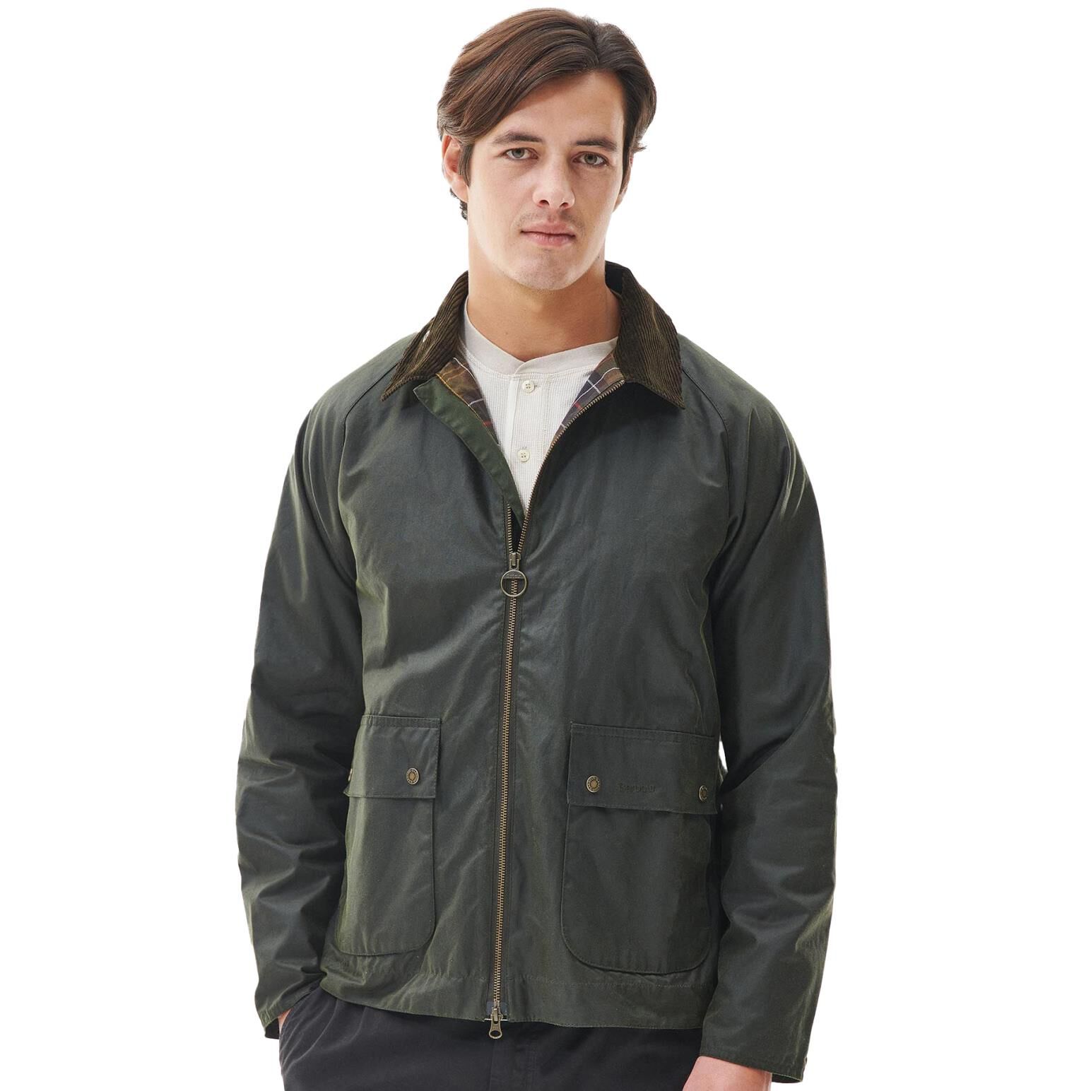 Barbour Short Hooded Bedale Wax Jacket Ballantynes Department Store