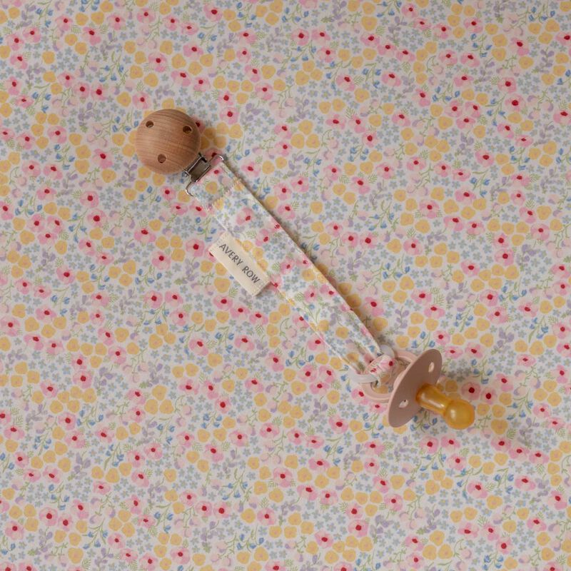 Avery Row Pacifier Holder - Wildflower Garden image number 1