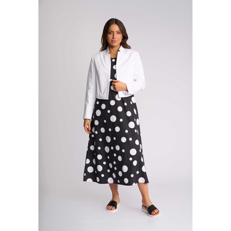 Vassalli Plain Lightweight Crop Jacket image number 3