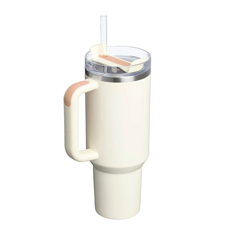 Stanley The Quencher H2.0 Flowstate™ Tumbler 40oz Cream Apricot Gloss image number 1