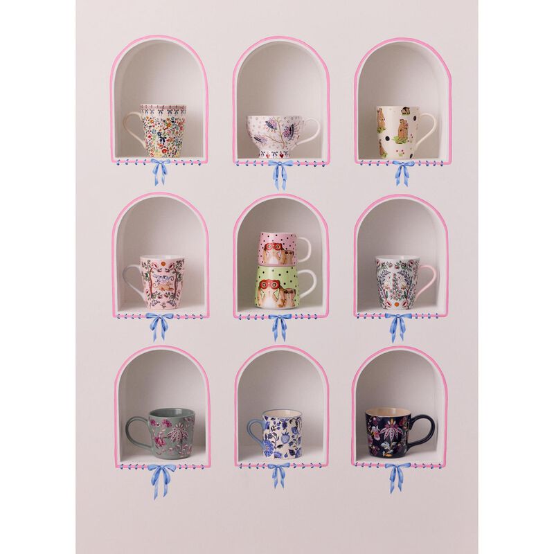 Cath Kidston Flowers And Friends Pink Stanley Mug image number 3