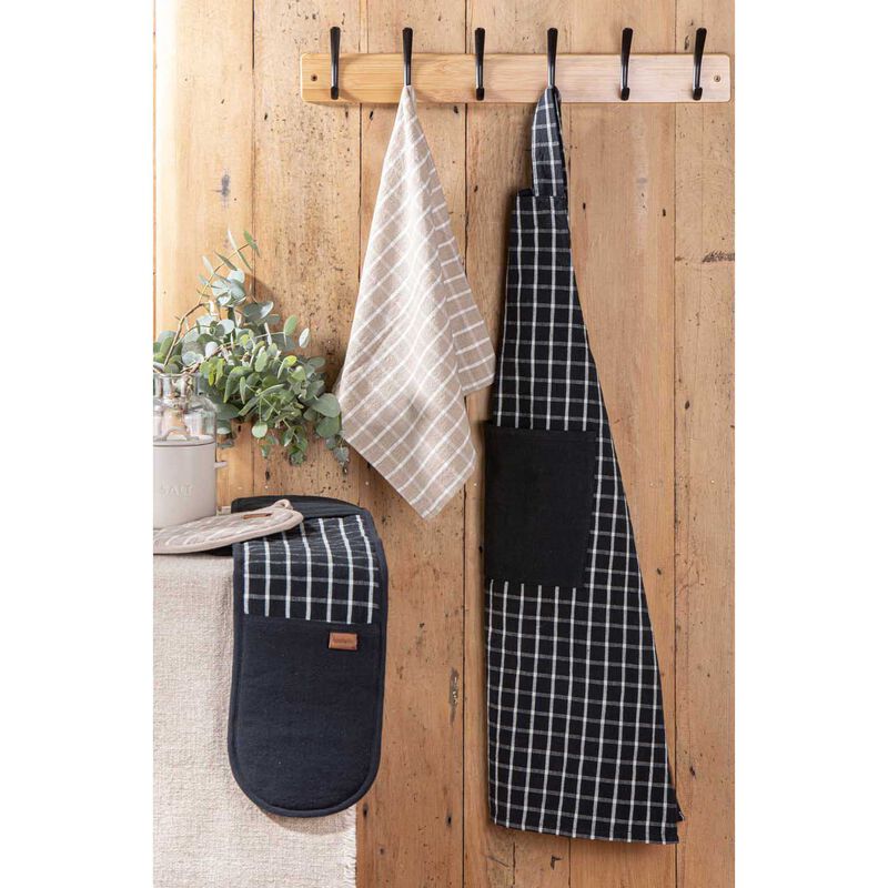 Ladelle Hemingway Black Double Oven Mitt image number 1