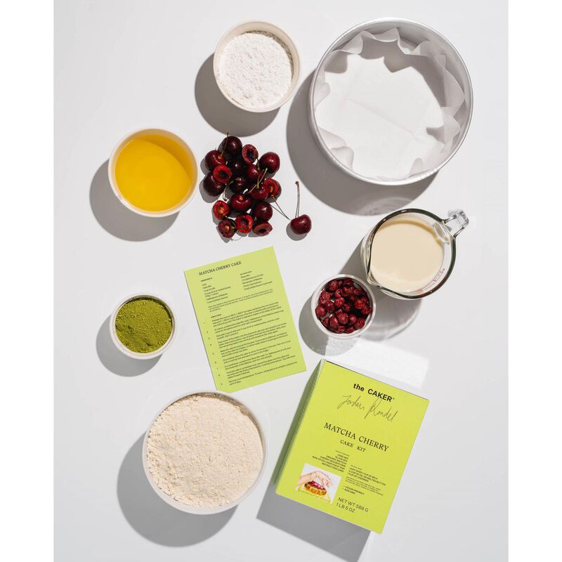 The Caker Matcha Cherry Cake Kit image number 2