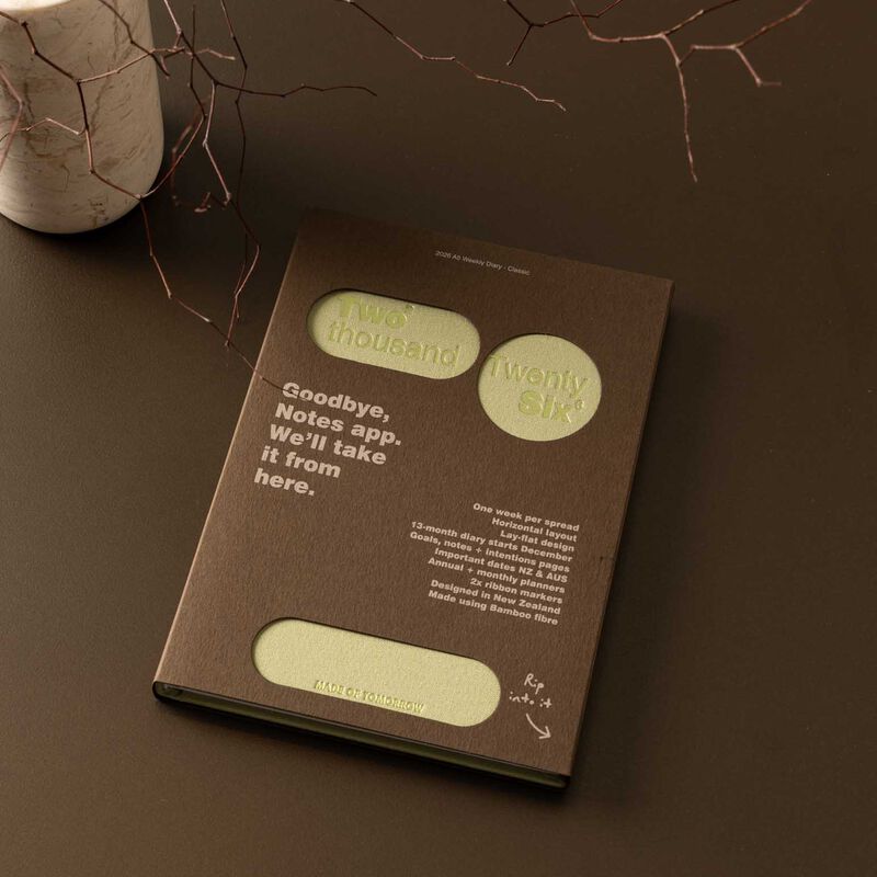 Made of Tomorrow 2026 A5 Weekly Diary Classic - Matcha image number 2