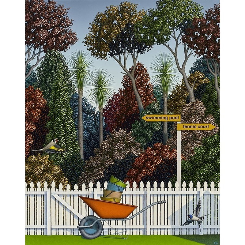Hamish Allan Lazy Bones & The Pleasure Garden Matted Print image number 0
