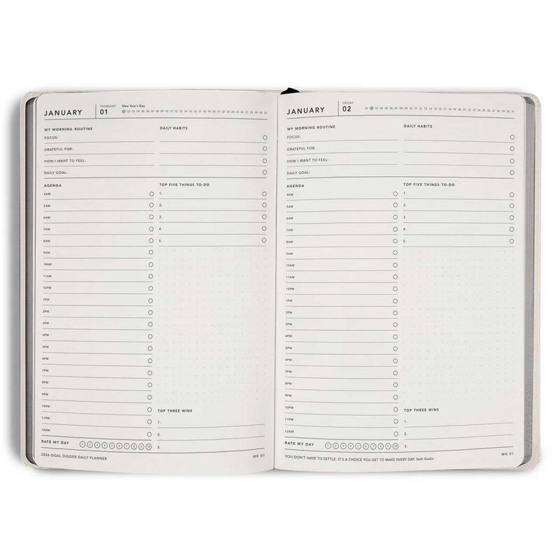 MiGoals 2026 Classic Goal Digger Daily Diary B5 image number 2