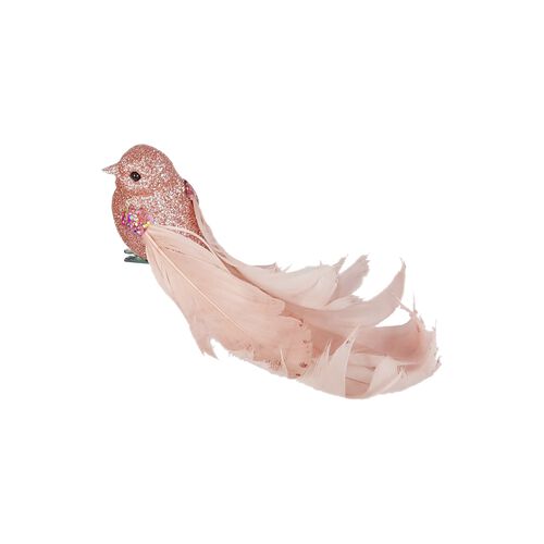Curly Tail Bird Pink 14cm