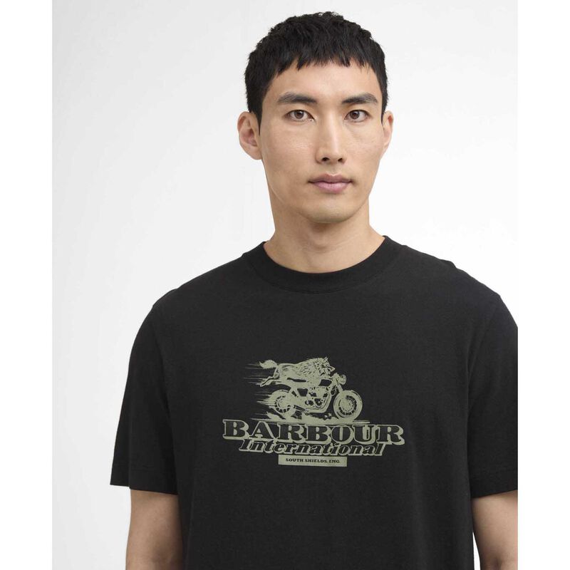 Barbour International Dukes Cafe Graphic T-Shirt image number 2
