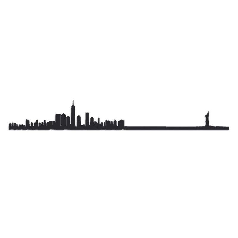 The Line Mini Skyline of New York Black Steel Silhouette 19cm image number 0