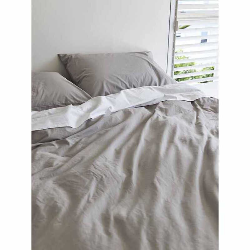 Città Washed Organic Cotton Super King Duvet Cover 265x210cm