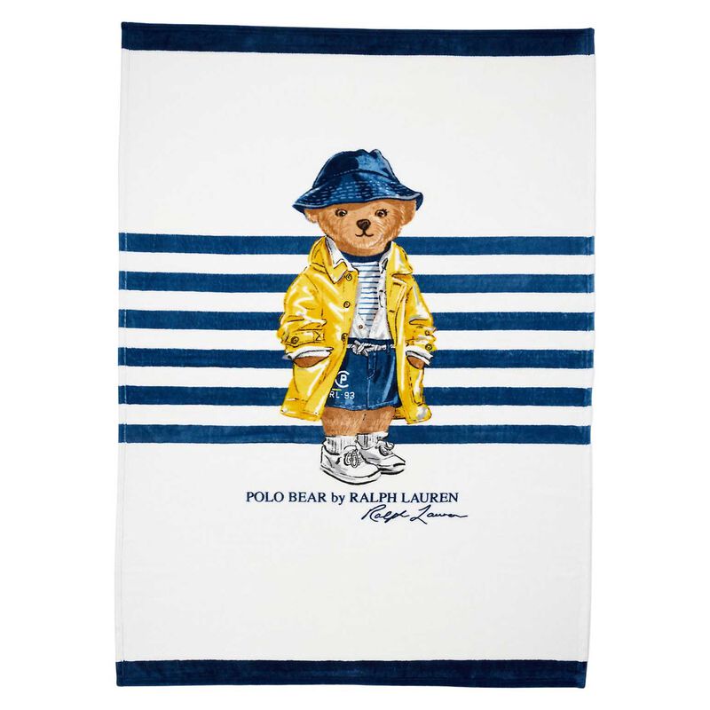 Polo Ralph Lauren Raincoat Polo Bear Throw Blanket image number 0