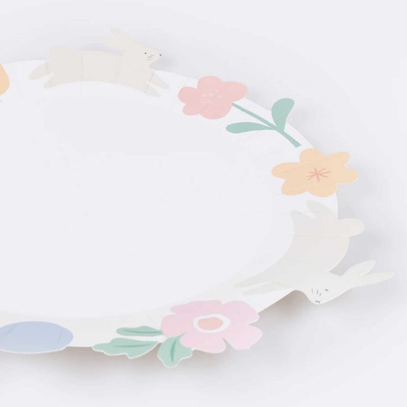 Meri Meri Easter Icons Edged Dinner Plates (x8) image number 2