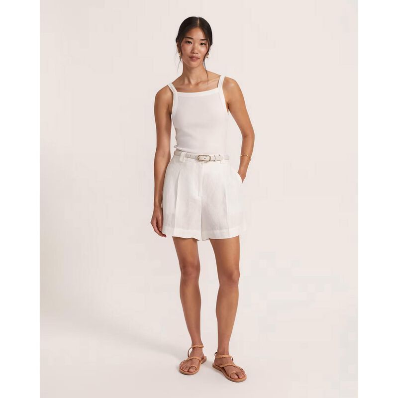 SABA Lila Linen Pleat Front Short image number 3