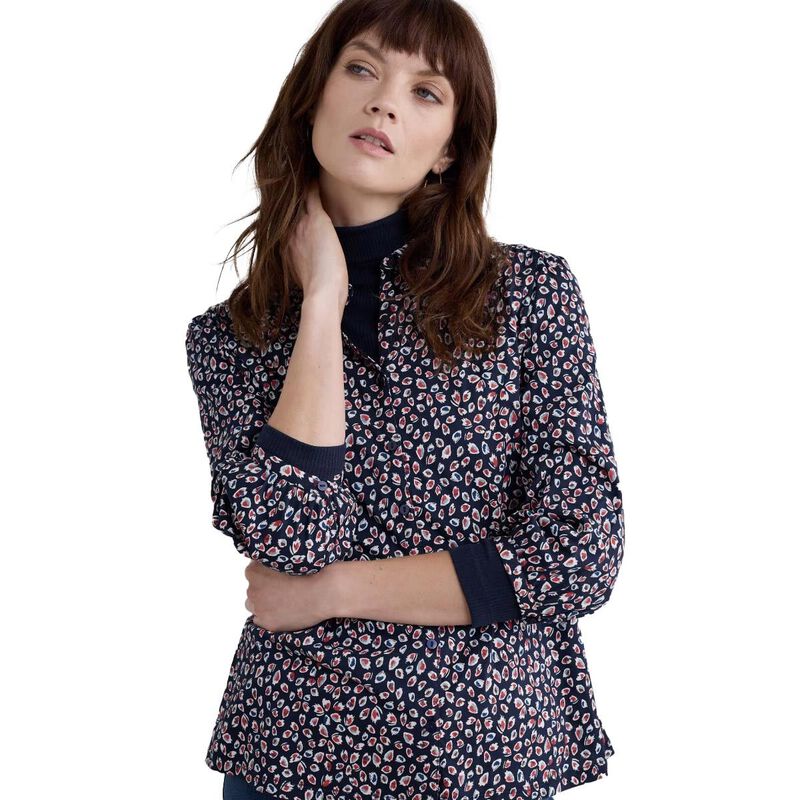 Seasalt Cornwall 3/4 Embrace Shirt Feather Marks Maritime image number 0