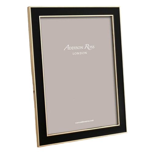 Addison Ross 5x7 Gold Plate Photo Frame 15mm - Black & Gold