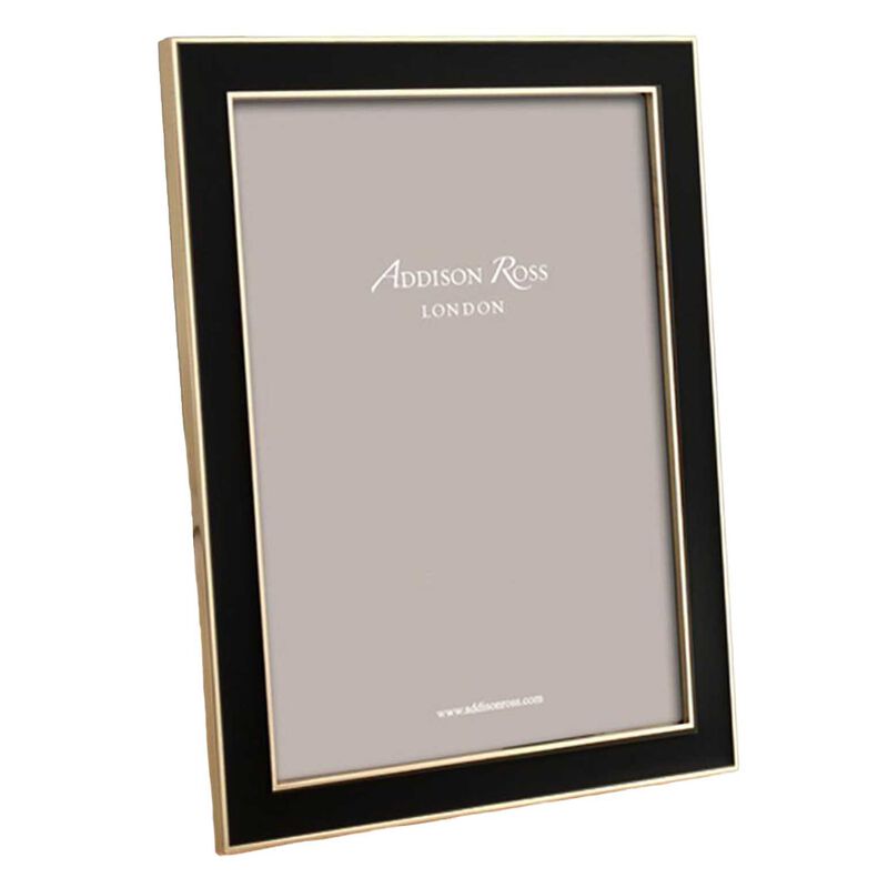Addison Ross 5x7 Gold Plate Photo Frame 15mm - Black & Gold image number 0