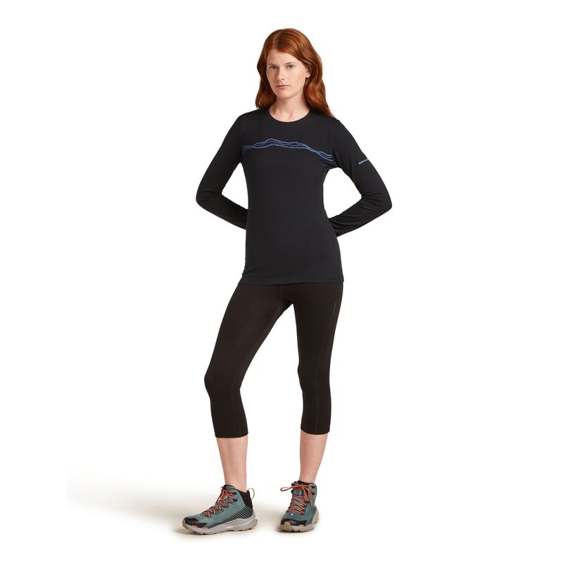 Icebreaker W Merino 200 Oasis LS Crewe Mountain Pulse image number 3