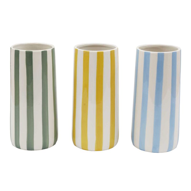 SIL Interiors Soleil Stripe Vase 11x21cm image number 2