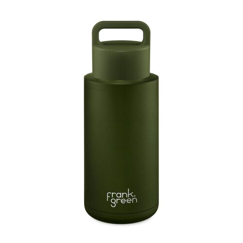 frank green 34oz Ceramic Reusable Bottle Grip Finish with Grip Lid