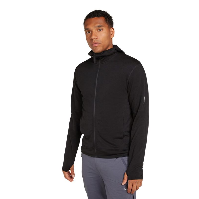 Icebreaker M Merino 360 RealFleece Elemental LS Zip Hood image number 0
