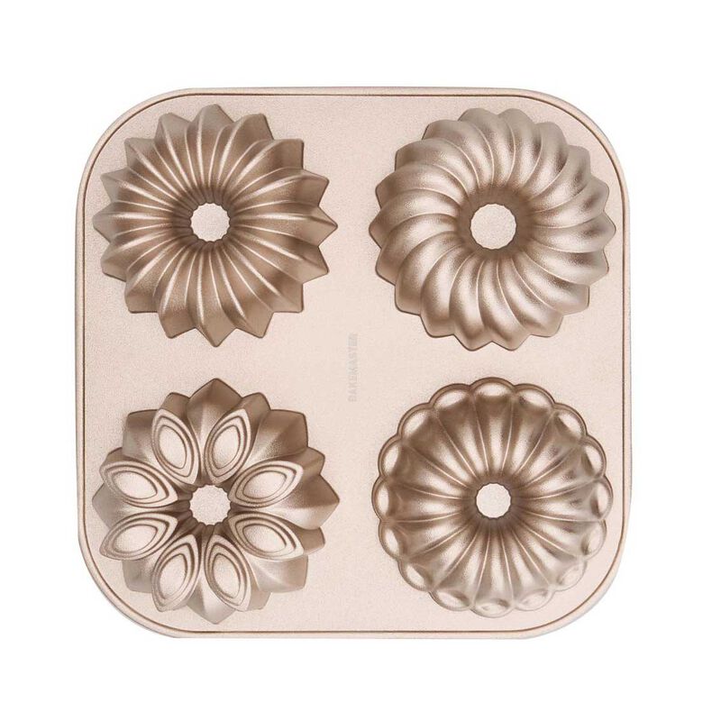 Bakemaster Assorted Mini Bundt Pan, 24 X 24 X 4.5cm - Champagne image number 3