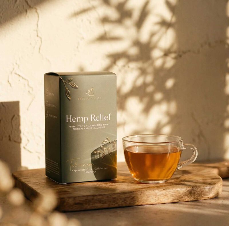 Better Tea Co. Hemp Relief Tea 60g - 35 Servings image number 1