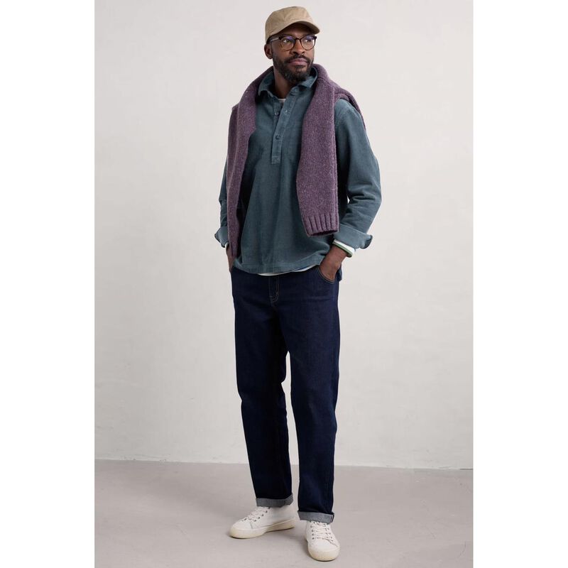 Seasalt Cornwall Men's Arrowhead Shirt Deep Teal image number 3