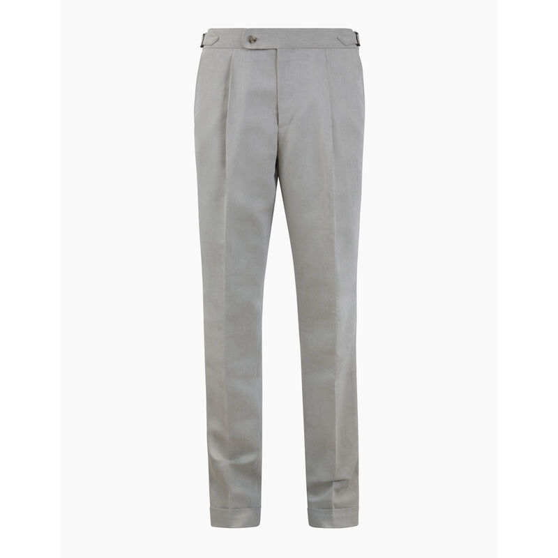 Rembrandt Evans Beige Linen Cotton Trouser image number 2