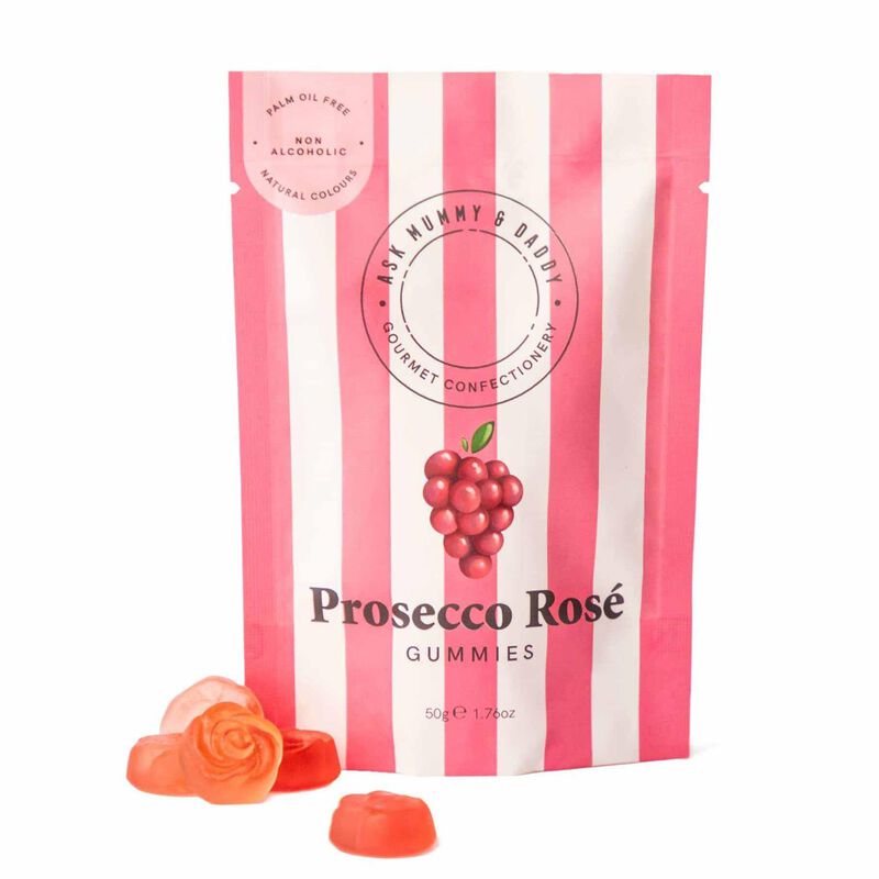 Ask Mummy & Daddy Prosecco Ros&eacute; Gummies 50g image number 0