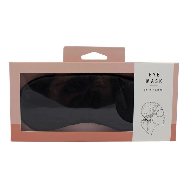 Simply Essential Satin Eye Mask Black image number 1