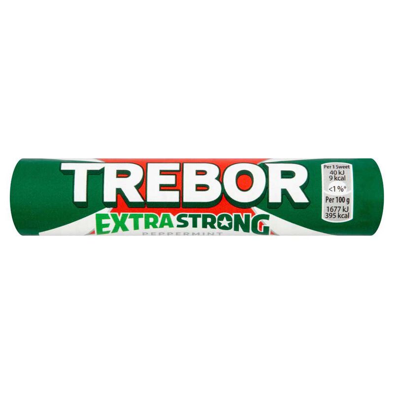 Trebor Extra Strong Peppermint Mints Roll 41.3g image number 0