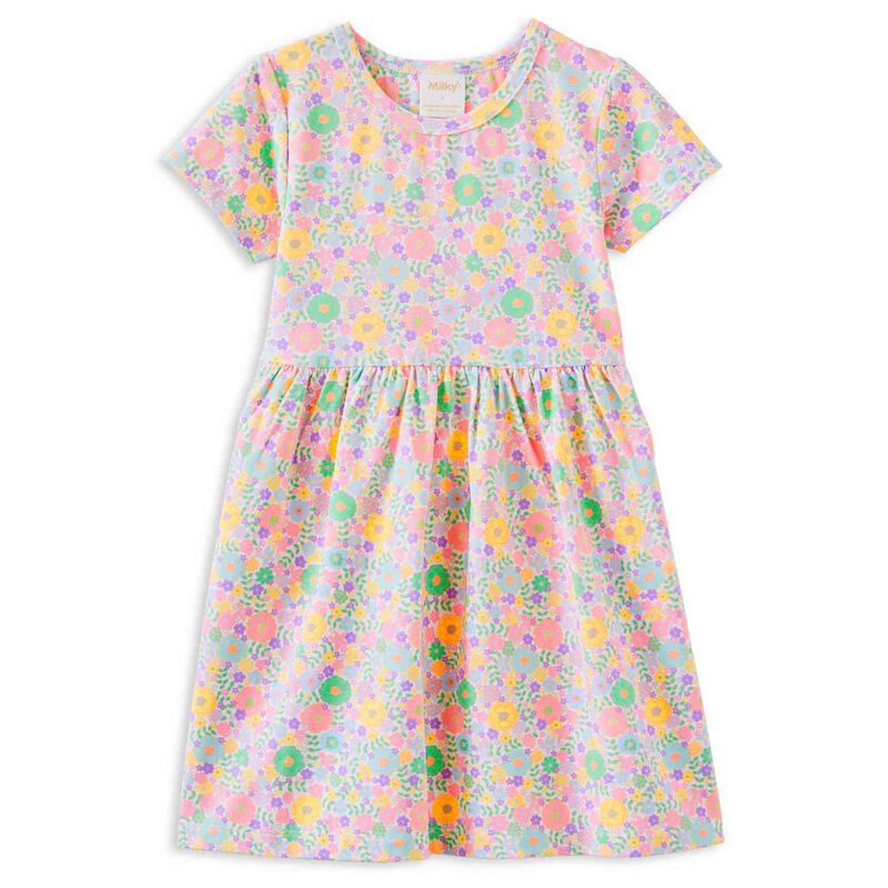 Milky Pastel Garden Dress 2-7Y image number 0