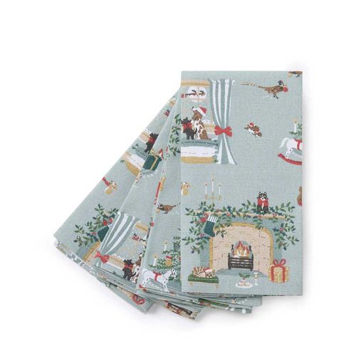 Sophie Allport Cosy Christmas Napkins Set Of 4