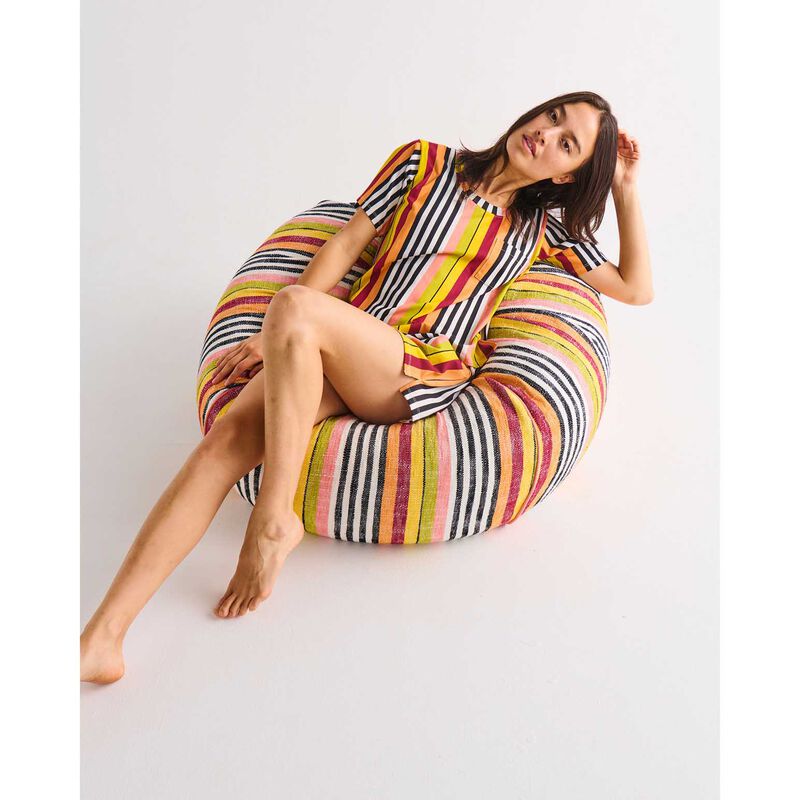 Kip&Co Casablanca Stripe Woven Beanbag image number 2