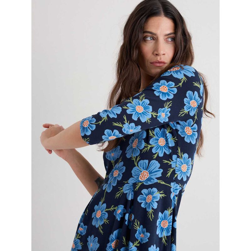 Seasalt Cornwall Veronica Dress Climbing Cosmos Lagoon image number 2