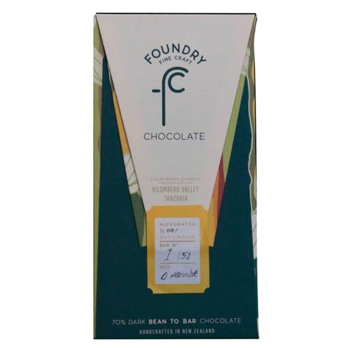 Foundry Chocolate Kilombero Valley Tanzania 70% 70g