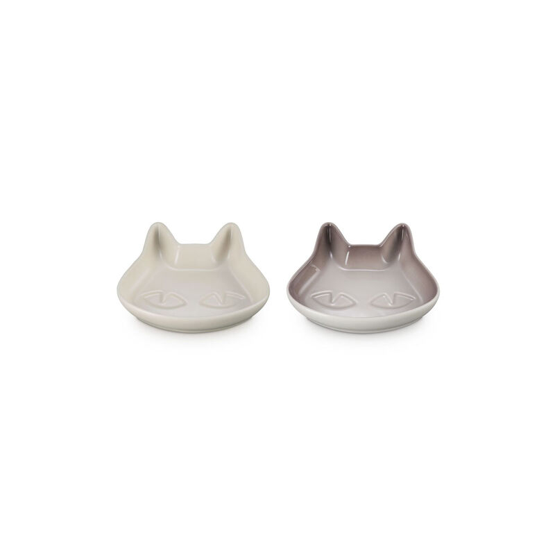 Le Creuset Stoneware Set of 2 Cat Dessert Plates image number 0