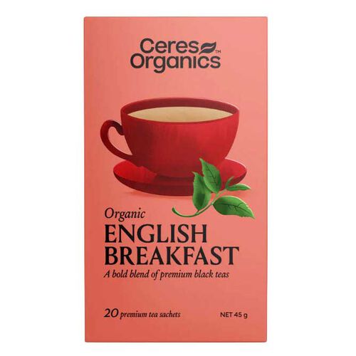 Ceres Organics English Breakfast Tea 20 Sachets