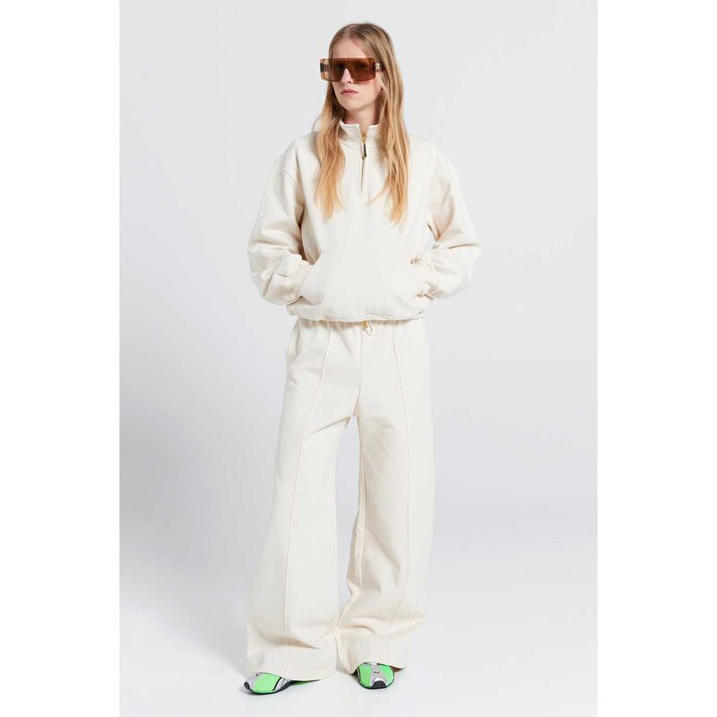 Karen Walker Runaway Scrawl Zip-Up Sweatshirt image number 3