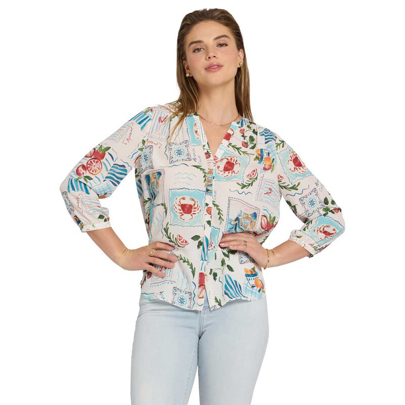 NYDJ Pintuck Blouse image number 4