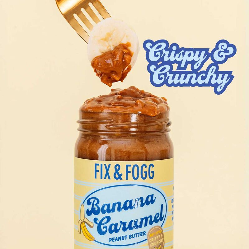 Fix & Fogg Banana Caramel Crispy & Crunchy Peanut Butter 275g image number 2