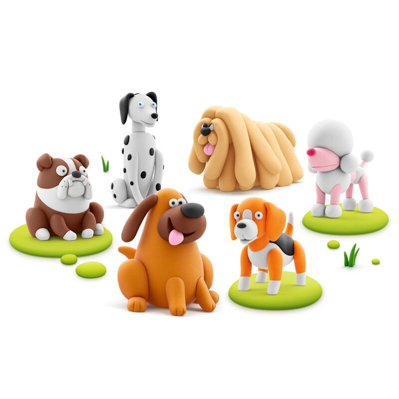 Hey Clay Poodle Poppy Series Dog Buddies 3 Cans image number 1