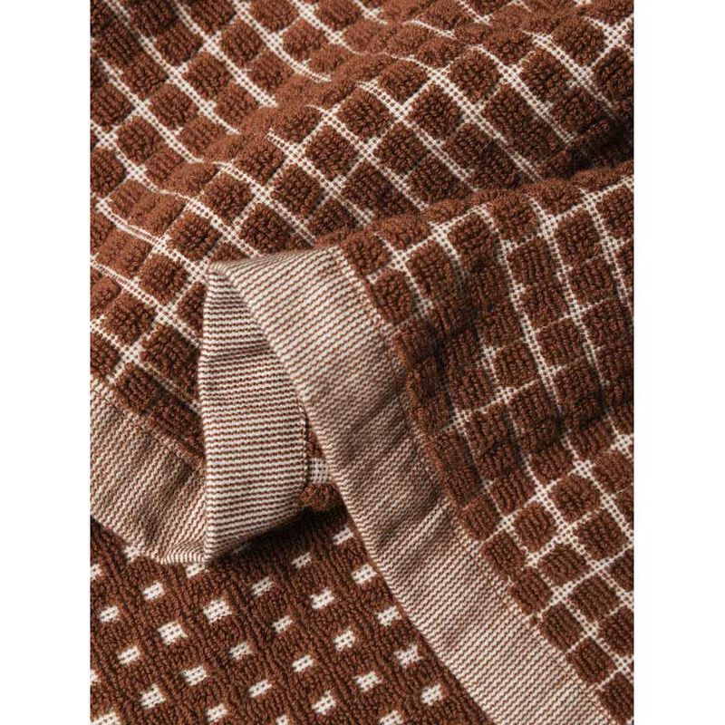 Città Nero Cotton Face Cloth Paprika/Cream 35x35cm image number 1