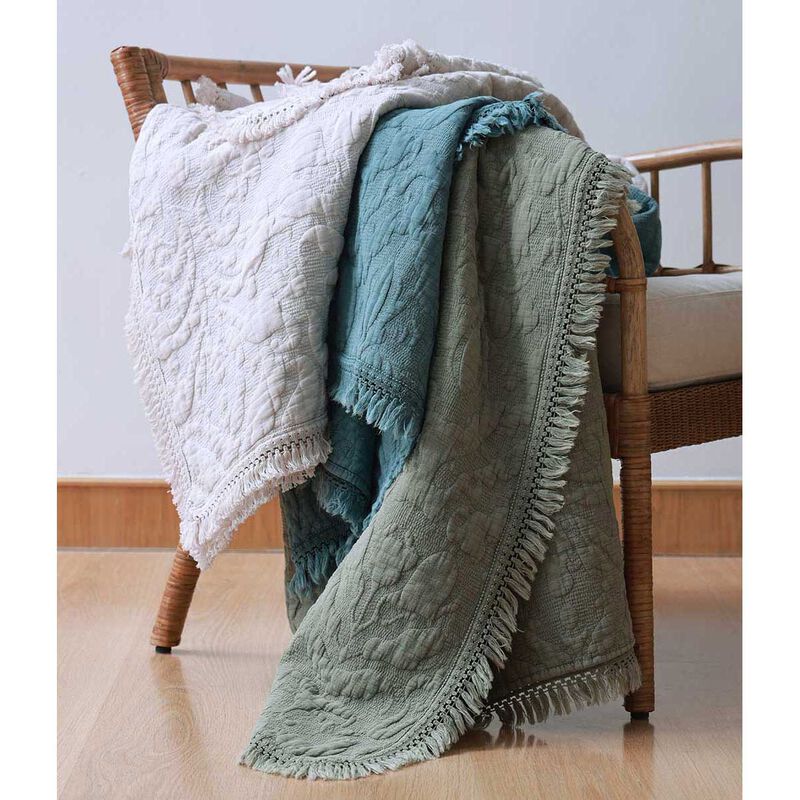 MM Linen Mayen Throw 150x200 - Bluestone image number 2